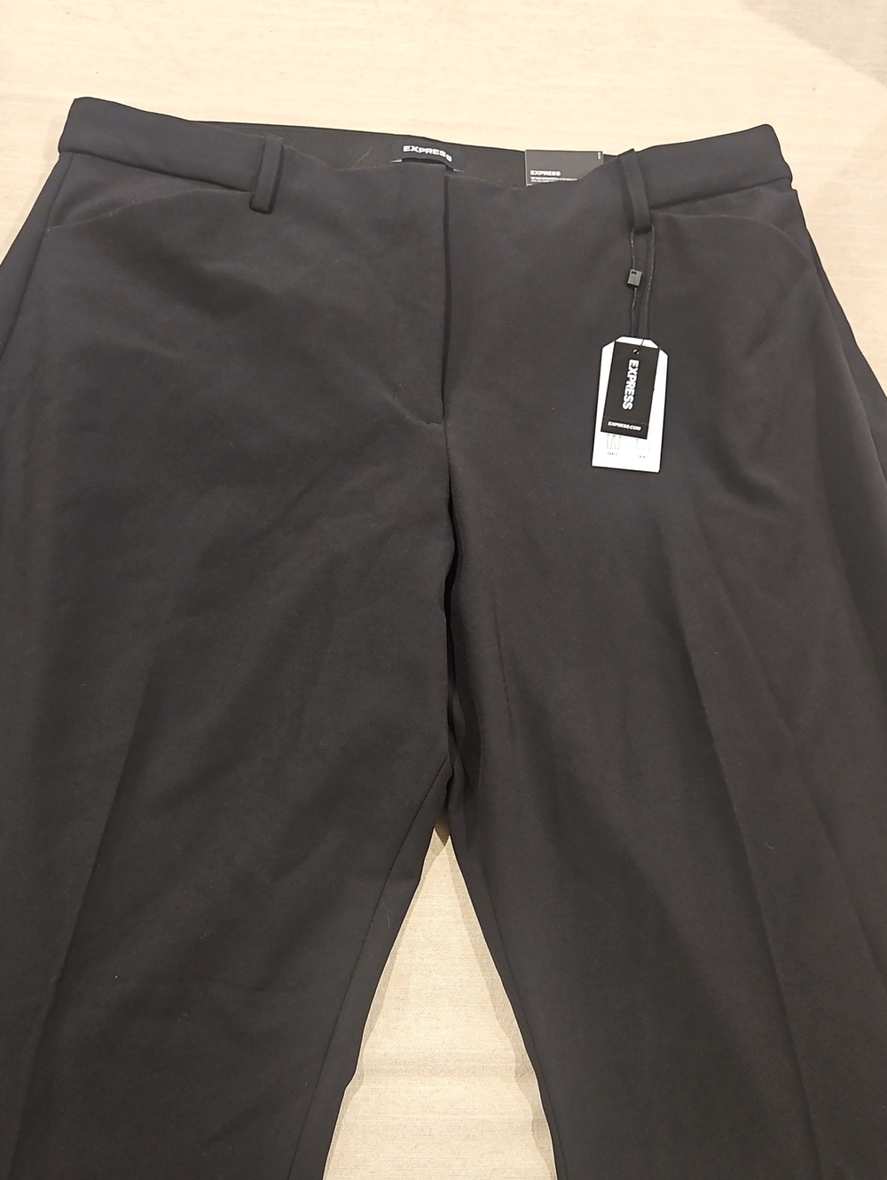 NWT Express High Waisted Supersoft Twill Bootcut Pant Black Size XL - Picture 6 of 12